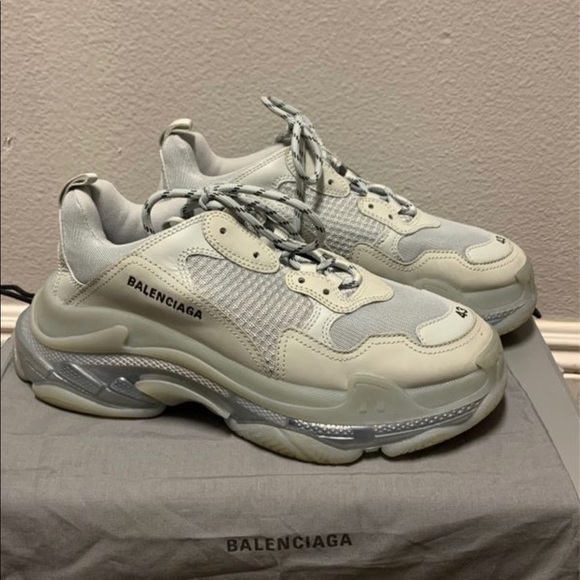 Balenciaga Triple S Clear Sole Grey - Picture 1 of 4